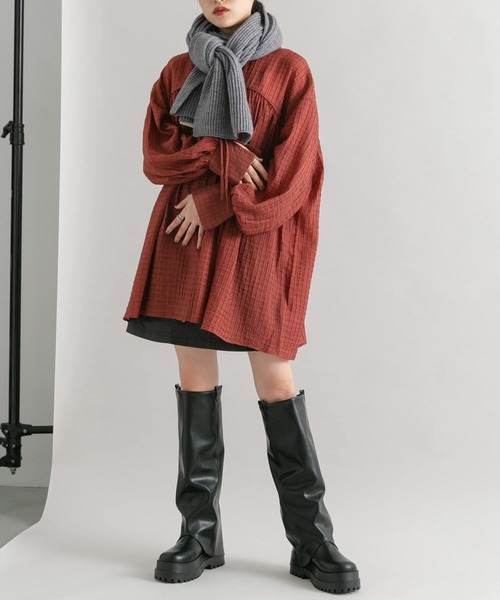 セール】ドロストスリーブミニワンピース（ワンピース）｜KBF