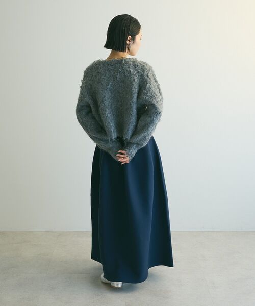 armonia(アルモニーア)の「armonia.シャギーショートカーディガン(カーディガン/ボレロ・レディース・ベージュ/グレー/ブルー・FREE)」の12枚目の写真