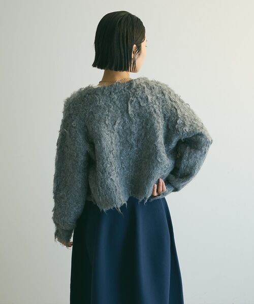armonia(アルモニーア)の「armonia.シャギーショートカーディガン(カーディガン/ボレロ・レディース・ベージュ/グレー/ブルー・FREE)」の15枚目の写真