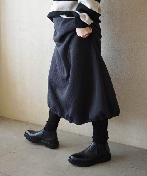 JOURNAL STANDARD LUXE（ジャーナルスタンダード　ラックス）の「LOOSE RIB オーバーニーSOCKS（ソックス/靴下・レディース・ベージュ/ブラウン/チャコールグレー/グレー/ブラック・FREE）」の6枚目の写真