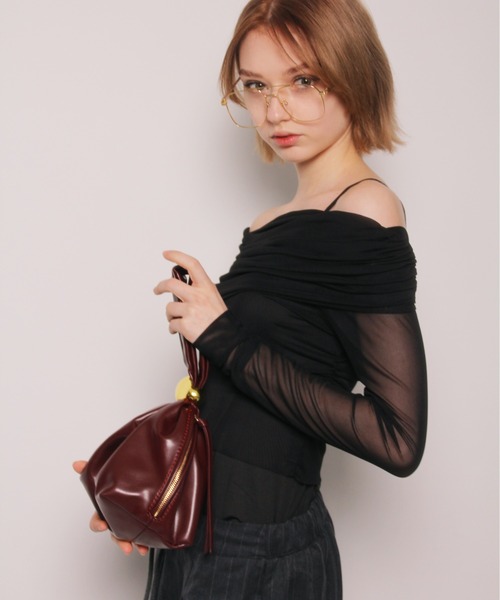 IMARI(イマリ)の「【 IMARI / イマリ 】 ワンハンドル ミニ ハンドバッグ #(ハンドバッグ・レディース・ブラック/ボルドー/アイボリー/ブラウン・FREE)」の5枚目の写真