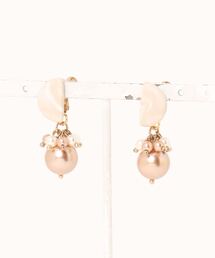 【atelier*mio】ポリマークレイ × 貝パールジュエル costume jewelry イヤリング