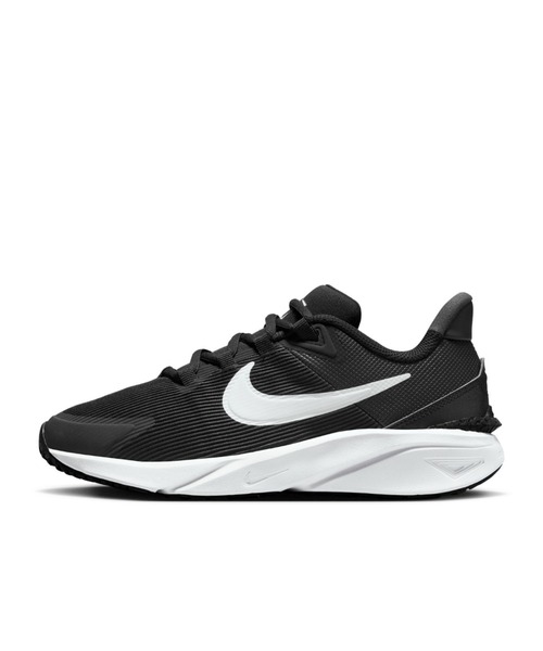 NIKE（ナイキ）の「ナイキ スター ランナー 4 ジュニア ロード ランニングシューズ / Nike Star Runner 4 Big Kids' Road Running Shoes DX7615-001 Black（スニーカー・キッズ・ブラック・24/22.5/24.5/25/23/23.5）」の3枚目の写真