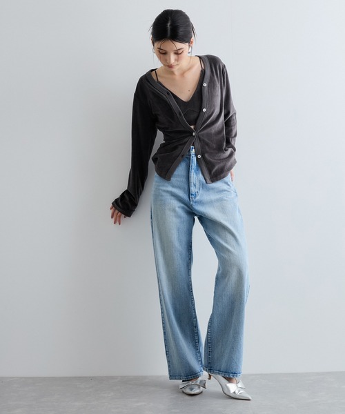 MILLER（ミラー）の「【Miller】VIS別注モデルベロアルームブラ【洗える】（キャミソール・レディース・レッド系その他/ライトグレー/オフホワイト・FREE）」の12枚目の写真