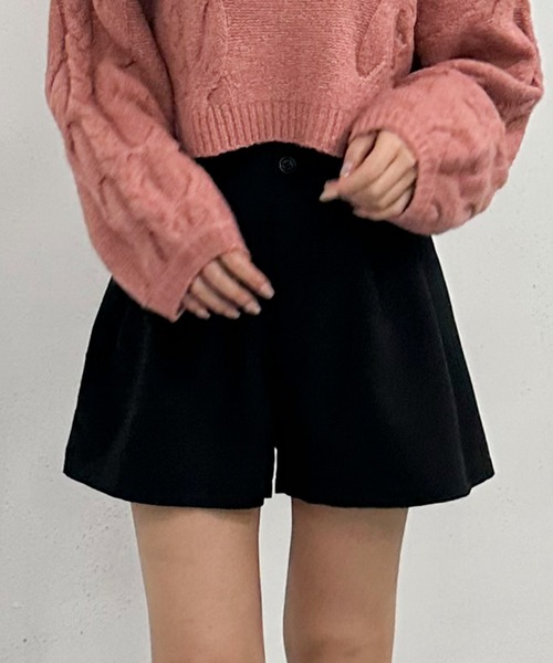 archives（アルシーヴ）の「ハイウエストタックショートパンツ（その他パンツ・レディース・ブラック/アイボリー/グレー・MEDIUM）」の13枚目の写真