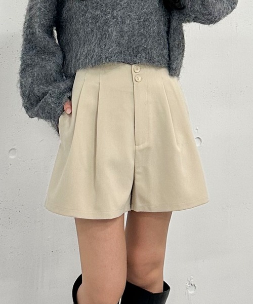 archives（アルシーヴ）の「ハイウエストタックショートパンツ（その他パンツ・レディース・ブラック/アイボリー/グレー・MEDIUM）」の22枚目の写真