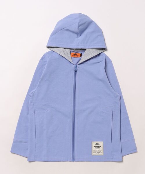 KRIFF MAYER Kid's Collection（クリフメイヤーキッズコレクション）の「UVカットさらパーカー（パーカー・キッズ・サックスブルー/グレー/グレイッシュベージュ/マスタード/チャコール/ライトグリーン・150/140/130/120/170/160）」の17枚目の写真