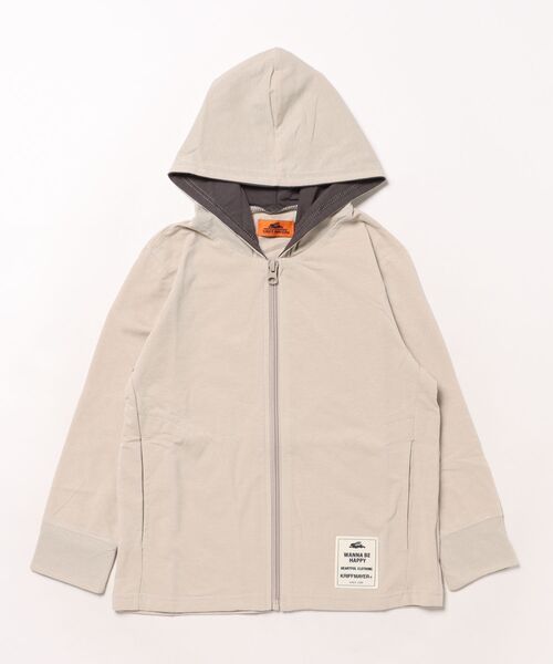 KRIFF MAYER Kid's Collection（クリフメイヤーキッズコレクション）の「UVカットさらパーカー（パーカー・キッズ・サックスブルー/グレー/グレイッシュベージュ/マスタード/チャコール/ライトグリーン・150/140/130/120/170/160）」の19枚目の写真
