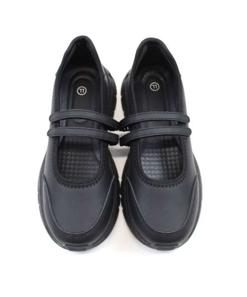 VIVIAN（ヴィヴィアン）の「厚底ダブルストラップスニーカー（ドレスシューズ・レディース・ブラック/シルバー・LL/S/M/L）」の17枚目の写真