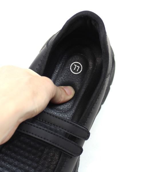 VIVIAN（ヴィヴィアン）の「厚底ダブルストラップスニーカー（ドレスシューズ・レディース・ブラック/シルバー・LL/S/M/L）」の21枚目の写真