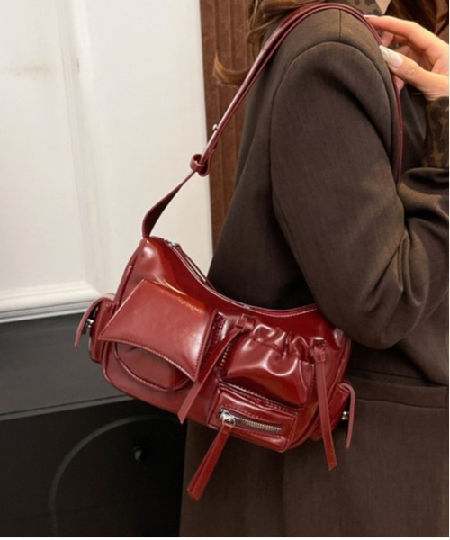 Y2K 5アウトポケットワンハンドルショルダーバッグ（ショルダーバッグ