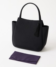 AIMER | 【WEB限定・喪服・礼服用】通しマチソフトブラックフォーマルバッグ2点セット(バッグ・袱紗)(ハンドバッグ)