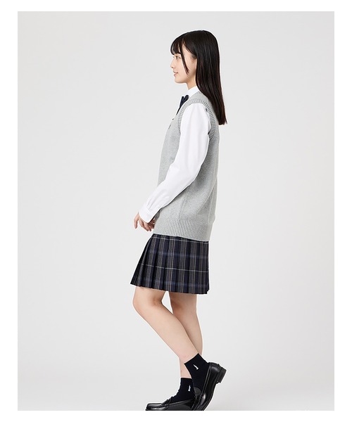 EASTBOY 制服7点 7号 ブレザー スカート ベスト　制服ディズニー　9号 ベスト 綿 7G ニット 通学 女子 制服 学生服 中学生 高校生 スクール