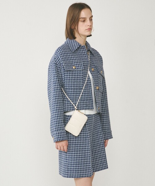 GRACE CONTINENTAL（グレースコンチネンタル）の「ADD CULUMN WALLET BAG（ショルダーバッグ・レディース・ホワイト/ブラック・FREE）」の14枚目の写真