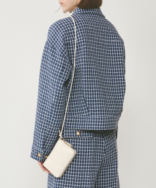 GRACE CONTINENTAL（グレースコンチネンタル）の「ADD CULUMN WALLET BAG（ショルダーバッグ・レディース・ホワイト/ブラック・FREE）」の13枚目の写真