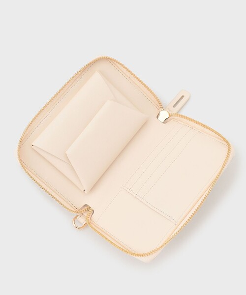 GRACE CONTINENTAL（グレースコンチネンタル）の「ADD CULUMN WALLET BAG（ショルダーバッグ・レディース・ホワイト/ブラック・FREE）」の7枚目の写真