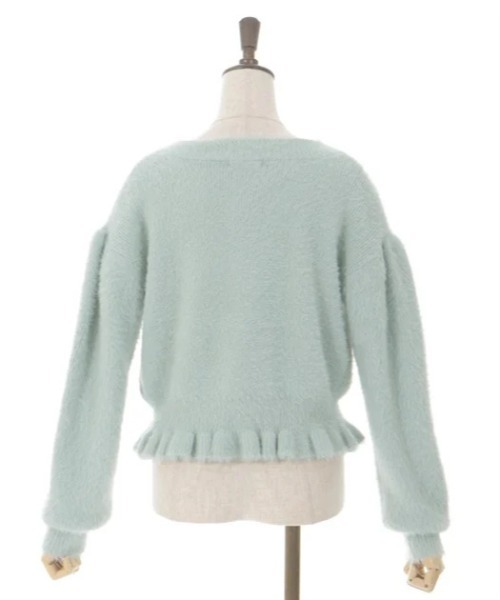 axes femme（アクシーズファム）の「ラメ混ソフトフェザーカーディガン（カーディガン/ボレロ・レディース・ホワイト/ミント/グレー・FREE）」の21枚目の写真