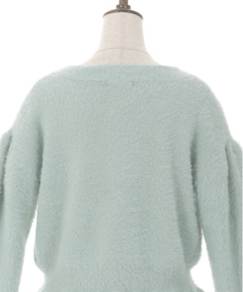 axes femme（アクシーズファム）の「ラメ混ソフトフェザーカーディガン（カーディガン/ボレロ・レディース・ホワイト/ミント/グレー・FREE）」の17枚目の写真