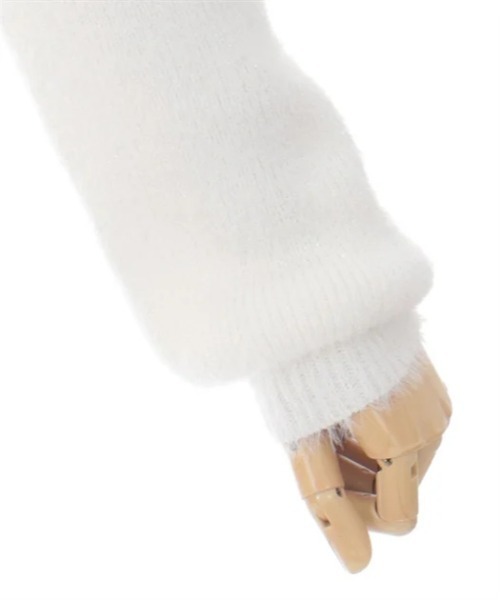 axes femme（アクシーズファム）の「ラメ混ソフトフェザーカーディガン（カーディガン/ボレロ・レディース・ホワイト/ミント/グレー・FREE）」の8枚目の写真