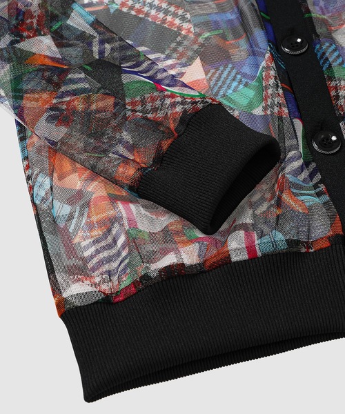 ANREALAGE(アンリアレイジ)の「PATCHWORK PRINT TULLE CARDIGAN(カーディガン/ボレロ・レディース・その他・46)」の4枚目の写真