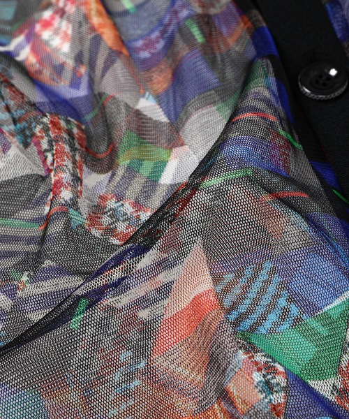 ANREALAGE(アンリアレイジ)の「PATCHWORK PRINT TULLE CARDIGAN(カーディガン/ボレロ・レディース・その他・46)」の5枚目の写真