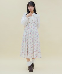 axes femme POETIQUE | リボンブーケボウタイワンピース(ワンピース)