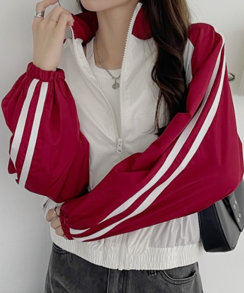 セール】スポーティなラインデザインが◎ ラグランスリーブトラック