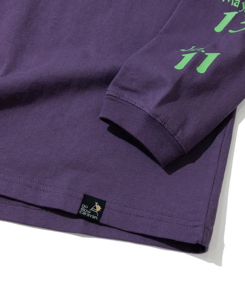 go slow caravan（ゴースローキャラバン）の「USA/C FULL MOON TOUR ロングスリーブ TEE（Tシャツ/カットソー・メンズ・バイオレット/アイボリー/ブラック・X-LARGE/LARGE/MEDIUM/SMALL）」の8枚目の写真