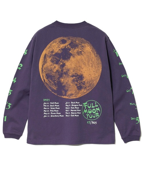 go slow caravan（ゴースローキャラバン）の「USA/C FULL MOON TOUR ロングスリーブ TEE（Tシャツ/カットソー・メンズ・バイオレット/アイボリー/ブラック・X-LARGE/LARGE/MEDIUM/SMALL）」の11枚目の写真
