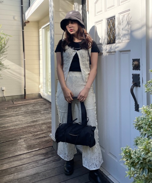 poiregnee（ポワニェ）の「［select］リボンフリルバッグ（ショルダーバッグ・レディース・ブルー/ブラック・FREE）」の4枚目の写真