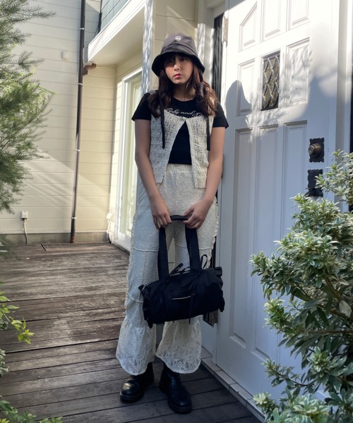 poiregnée ポワニェ バックリボンフリルワンピース