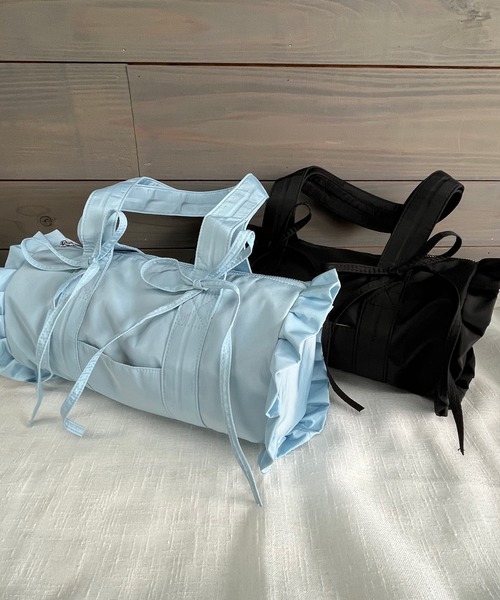 poiregnee（ポワニェ）の「［select］リボンフリルバッグ（ショルダーバッグ・レディース・ブルー/ブラック・FREE）」の10枚目の写真