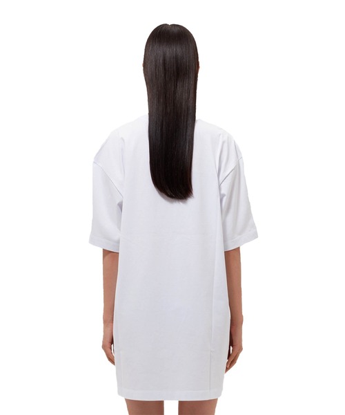 MSGM(エムエスジーエム)の「【Basic Color】MSGM ブラッシュロゴ Tシャツワンピース(ワンピース・レディース・ホワイト×ブラック/ブラック×ホワイト・M/XS/S/L)」の6枚目の写真