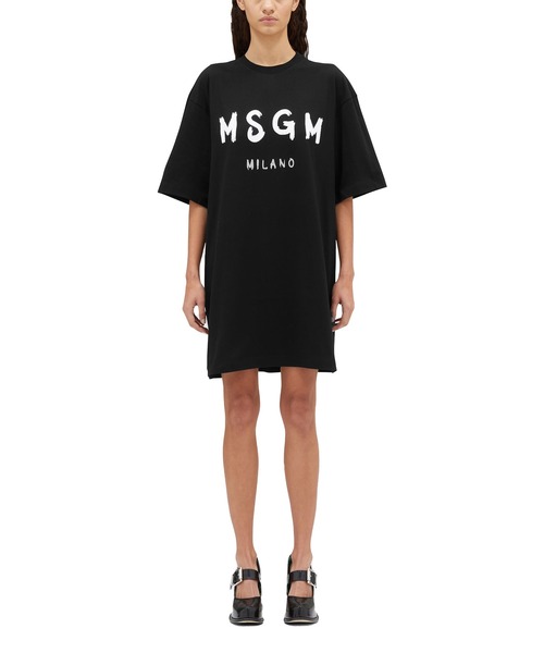 MSGM(エムエスジーエム)の「【Basic Color】MSGM ブラッシュロゴ Tシャツワンピース(ワンピース・レディース・ホワイト×ブラック/ブラック×ホワイト・M/XS/S/L)」の10枚目の写真