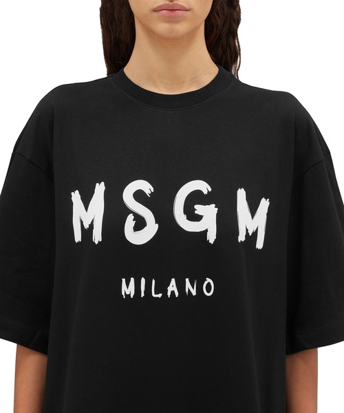 MSGM(エムエスジーエム)の「【Basic Color】MSGM ブラッシュロゴ Tシャツワンピース(ワンピース・レディース・ホワイト×ブラック/ブラック×ホワイト・M/XS/S/L)」の13枚目の写真