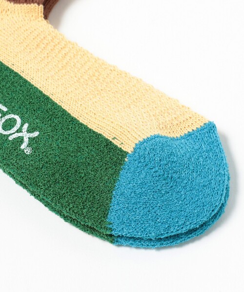 BEAMS（ビームス）の「【別注】 rasox / カラーパネルクォーターソックス（ソックス/靴下・メンズ・サックスブルー/ブラウン/グリーン・ONE SIZE）」の4枚目の写真