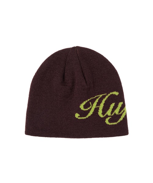 HUF（ハフ）の「THE CROWN BEANIE / HUF ハフ シングルビーニー ニットキャップ（ニットキャップ/ビーニー・メンズ・ブラック/ナチュラル/パープル・O/S）」の9枚目の写真