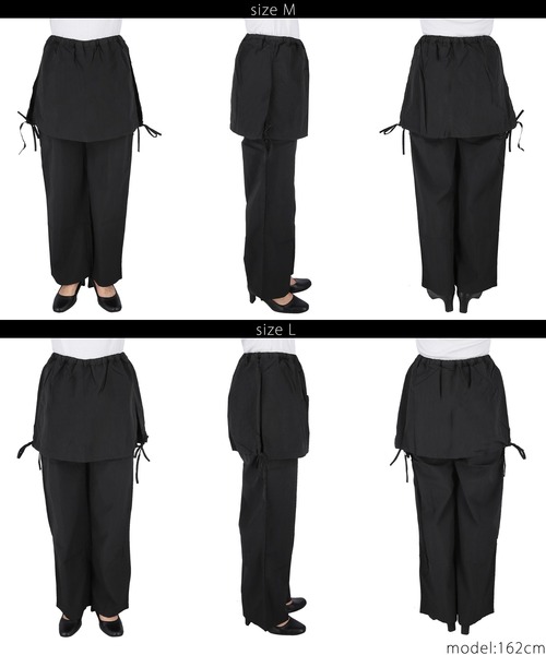 coca(coca)(コカ)の「【WEB限定セール】ナイロンスカートドッキングパンツ(その他パンツ・レディース・ホワイト/ブラック・L/M)」の18枚目の写真