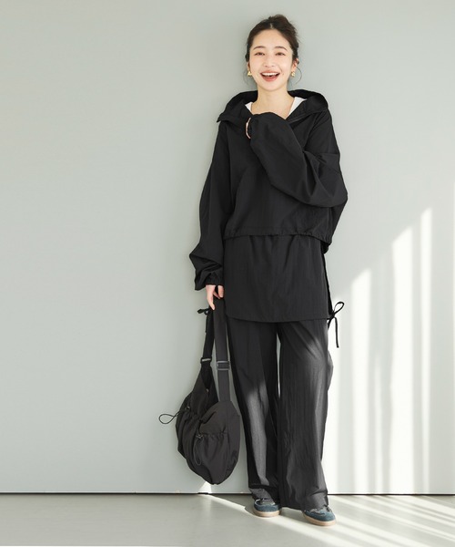 coca(coca)(コカ)の「【WEB限定セール】ナイロンスカートドッキングパンツ(その他パンツ・レディース・ホワイト/ブラック・L/M)」の5枚目の写真