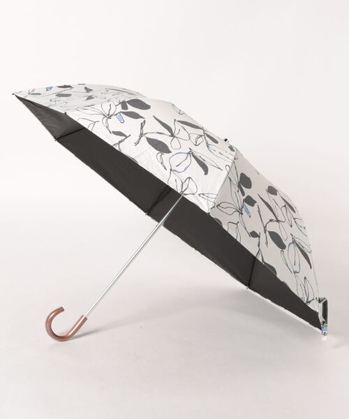 umbulatio(アンブラティオ)の「umbulatio ラクオリ UVブロック 2段折 55cm 日傘 遮光 晴雨兼用(折りたたみ傘・レディース・ホワイト/ベージュ/ブラウン/オフホワイト/ブルー/ダークネイビー・FREE)」の16枚目の写真