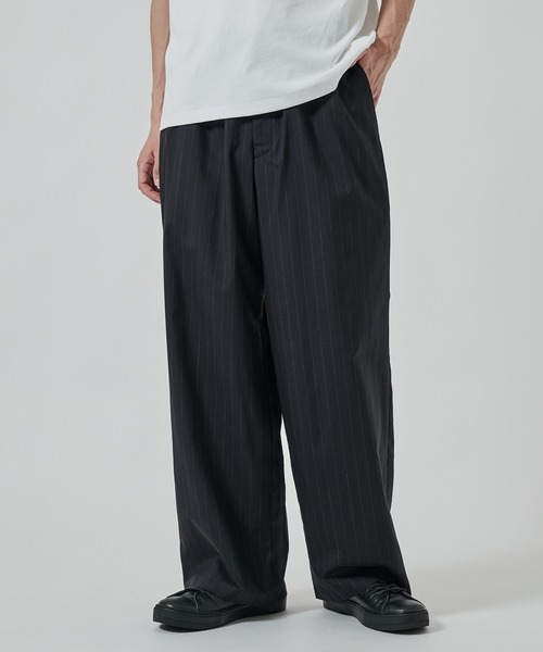 マーカウェア、スラックス、パンツ、チャコール、サイズ3、夏用 WIDE LEG EASY PANTS（スラックス）｜markaware（マーカウェア）の