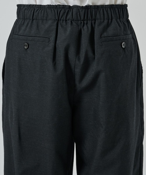 markaware（マーカウェア）の「WIDE LEG EASY PANTS（スラックス・メンズ・ブラック/ネイビー・2/1）」の17枚目の写真