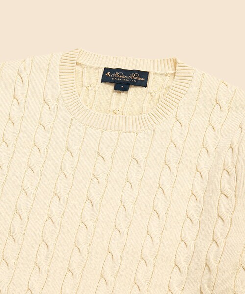カシミヤ ケーブル クルーネックセーター | Brooks Brothers