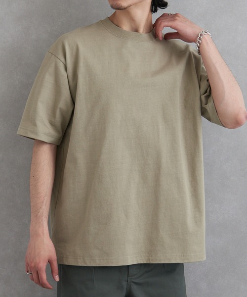 MAGASIN DE MODE Brew(マガジンデモードブリュー)の「【MAGASIN DE MODE Brew】USAコットンTシャツ(Tシャツ/カットソー・メンズ・ブラック/ベージュ/ホワイト/グリーン・XL/M/L)」の3枚目の写真