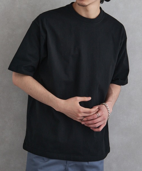 MAGASIN DE MODE Brew(マガジンデモードブリュー)の「【MAGASIN DE MODE Brew】USAコットンTシャツ(Tシャツ/カットソー・メンズ・ブラック/ベージュ/ホワイト/グリーン・XL/M/L)」の1枚目の写真