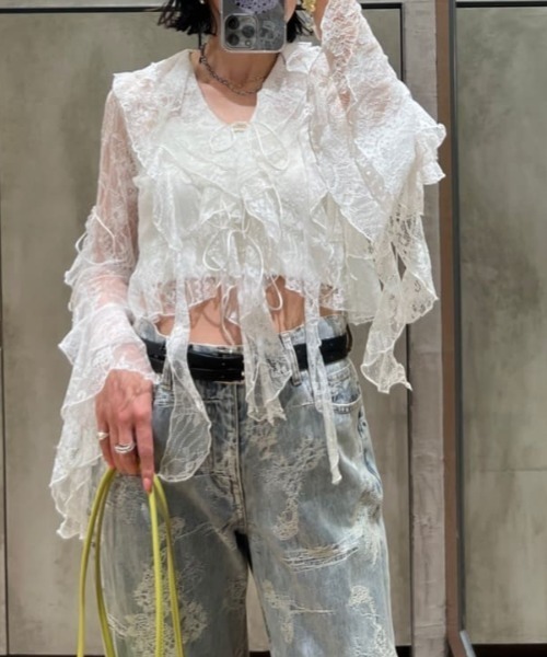 SLY（スライ）の「W THIN BELT ダブル シン ベルト（ベルト・レディース・ブラック・FREE）」の10枚目の写真