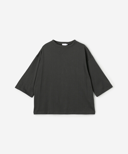 handvaerk ボトルネックTシャツ handvaerk/ハンドバーグ】ボトルネック7分袖Tシャツ BOTTLE NECK