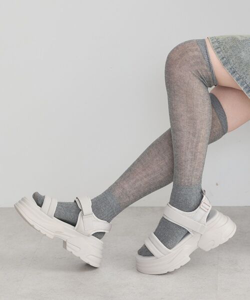 ORiental TRaffic（オリエンタルトラフィック）の「ORiental TRaffic キルティングサンダル（サンダル・レディース・ブラック/グレー/ホワイト・M/L/S）」の10枚目の写真