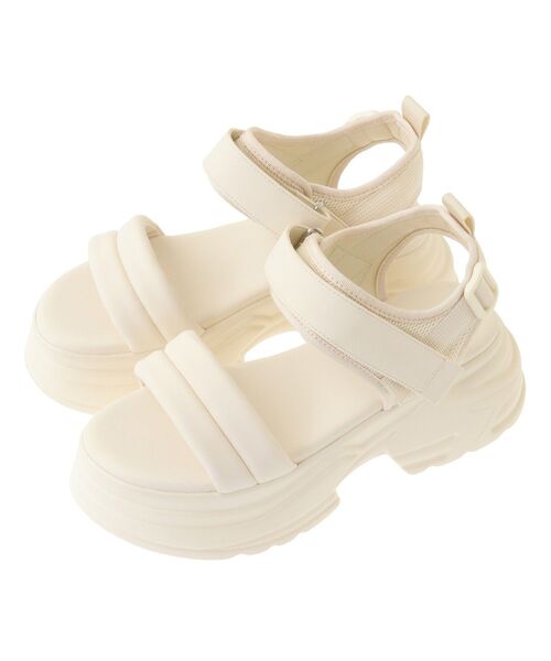 ORiental TRaffic（オリエンタルトラフィック）の「ORiental TRaffic キルティングサンダル（サンダル・レディース・ブラック/グレー/ホワイト・M/L/S）」の16枚目の写真