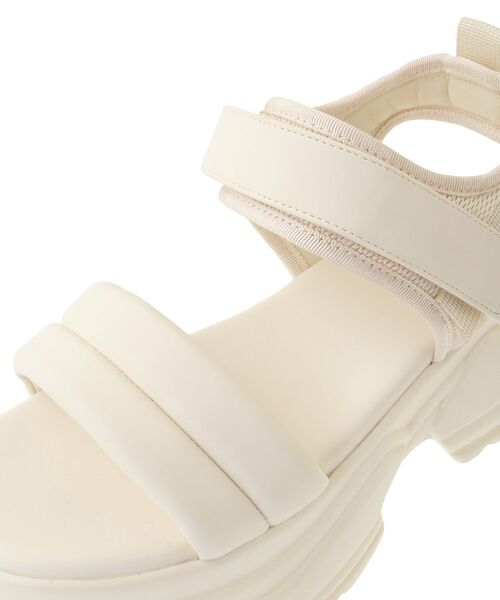 ORiental TRaffic（オリエンタルトラフィック）の「ORiental TRaffic キルティングサンダル（サンダル・レディース・ブラック/グレー/ホワイト・M/L/S）」の21枚目の写真